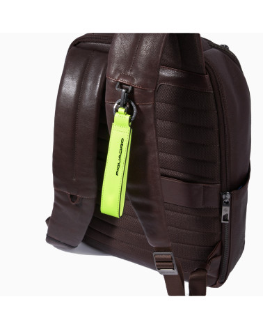 Piquadro: Zaino Pelle 2 Compartimenti, 14''